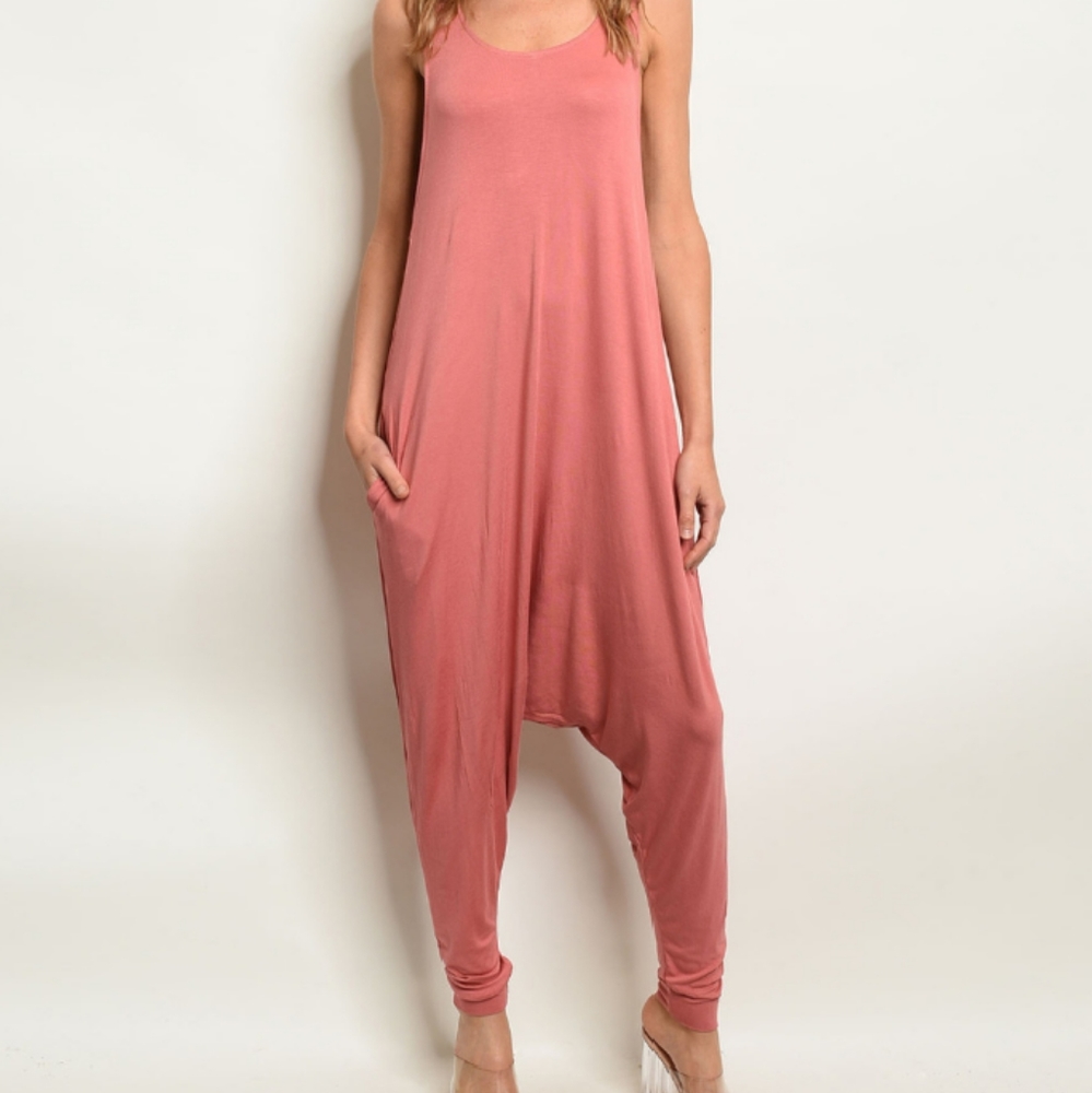 Jersey Knit Jumpsuit - Picture 2 of 3
